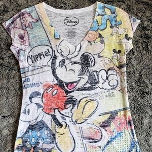 Disney Mickey Mouse V-neck t-shirt NWOT